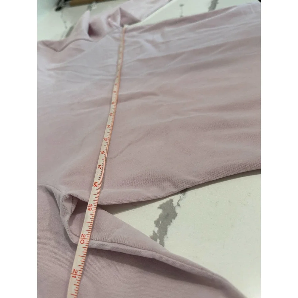 Intimately‎ Free People Velvet Mesh Long Sleeve Shirt Size XL Light Pink